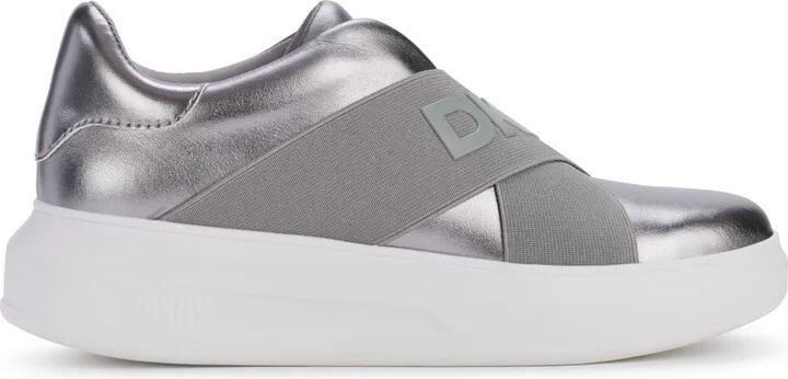 Dkny Women's Jaye Slip On Sneakers - White/black - Image 6