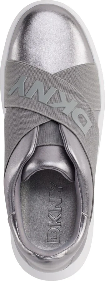 Dkny Women's Jaye Slip On Sneakers - White/black - Image 8