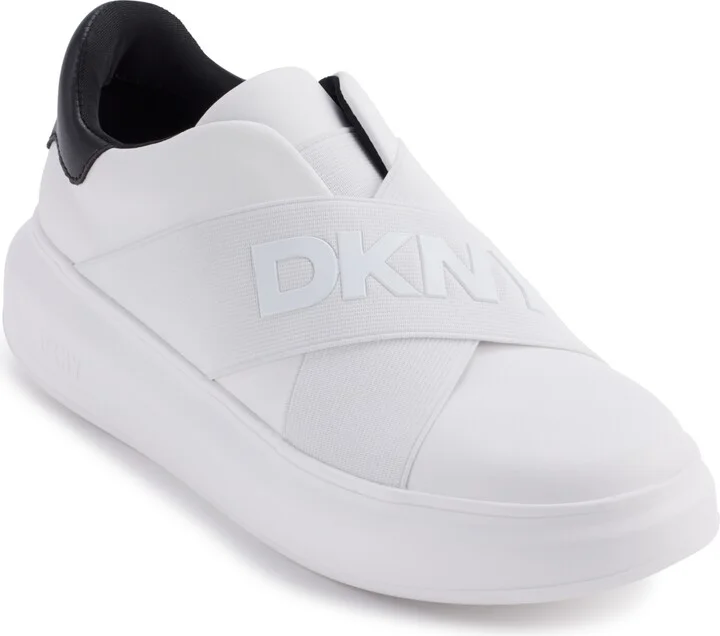 Dkny Women's Jaye Slip On Sneakers - White/black