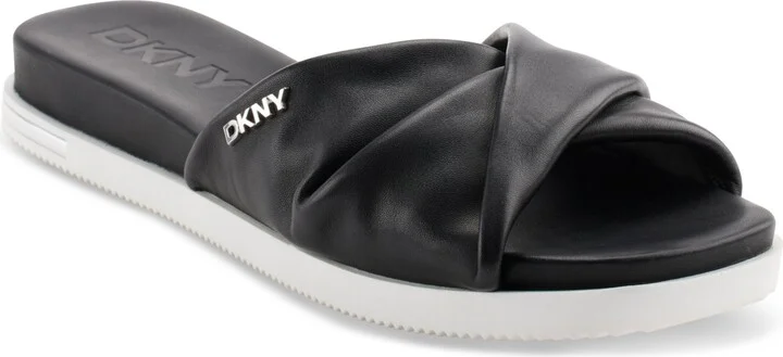 Dkny Women's Jezebel Twisted Slide Sandals