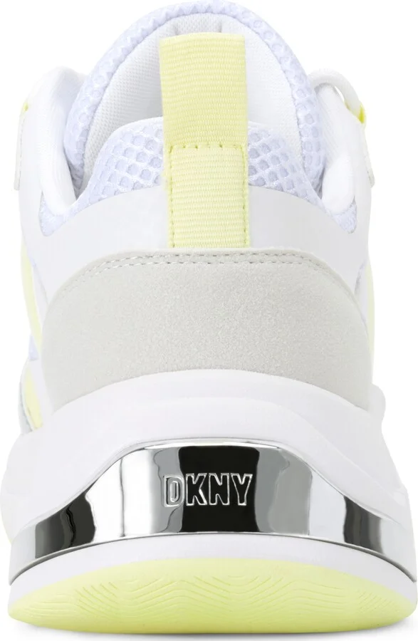 Dkny Women's Juna Lace-Up Sneakers - White, Chamomile - Image 3