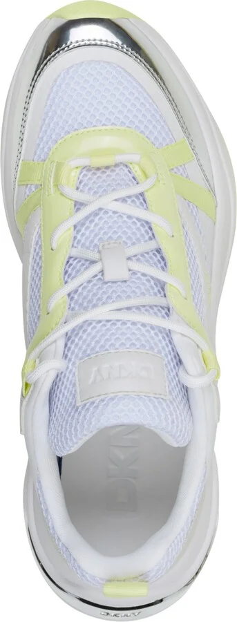 Dkny Women's Juna Lace-Up Sneakers - White, Chamomile - Image 4