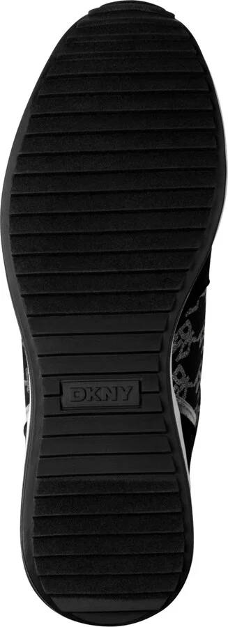 Dkny Women's Kamay Lace-Up Wedge Sneakers - Black, Nickel - Image 5