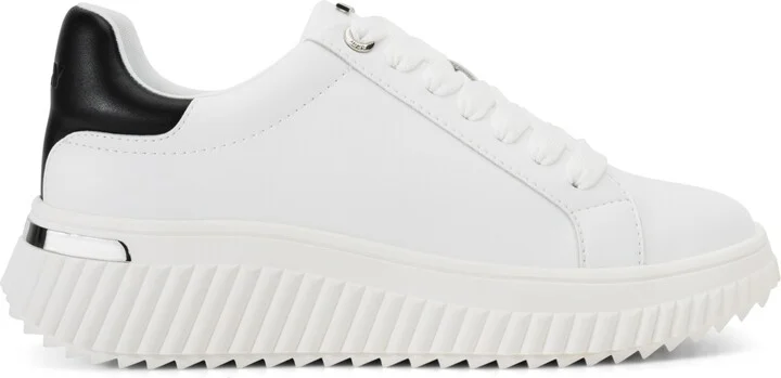 Dkny Women's Lobeco Lace-Up Platform Sneakers - White, Black - Image 2