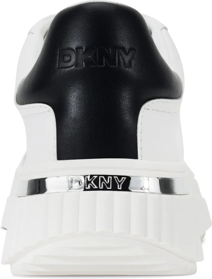 Dkny Women's Lobeco Lace-Up Platform Sneakers - White, Black - Image 3