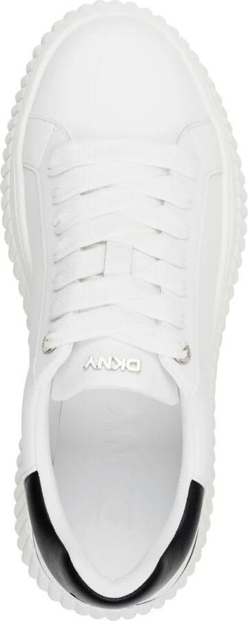 Dkny Women's Lobeco Lace-Up Platform Sneakers - White, Black - Image 4
