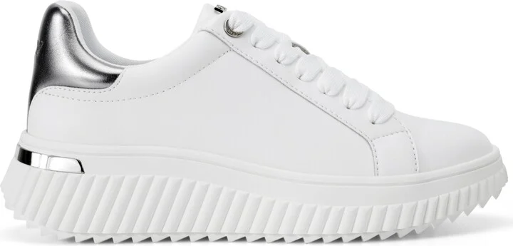 Dkny Women's Lobeco Lace-Up Platform Sneakers - White, Black - Image 6