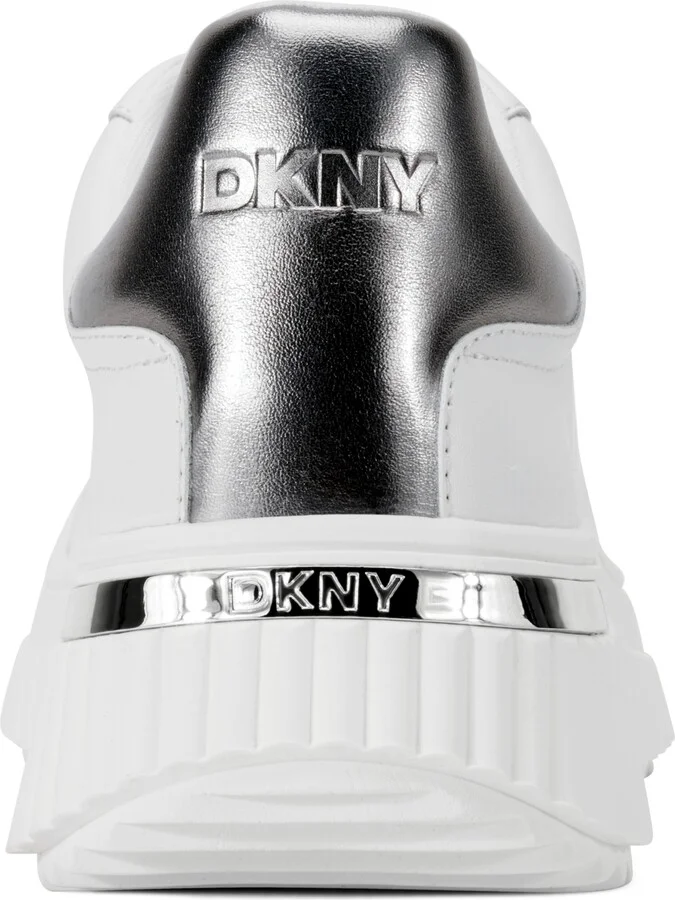 Dkny Women's Lobeco Lace-Up Platform Sneakers - White, Black - Image 7