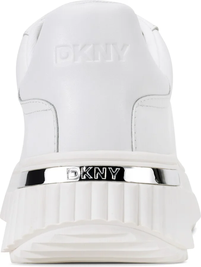 Dkny Women's Lobeco Lace-Up Platform Sneakers - White, Black - Image 11