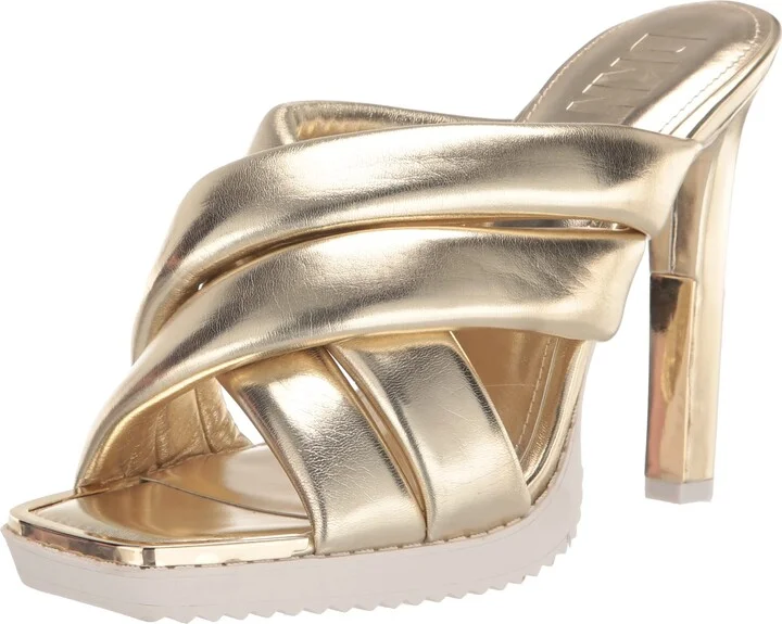 DKNY Women's Madena Cross Strap Heel Heeled Sandal
