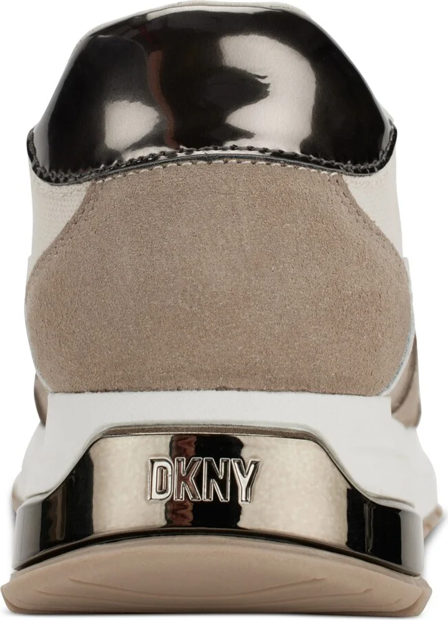 Dkny Women's Maida Lace-Up Low-Top Running Sneakers - Black/ Dark Gunmetal - Image 7