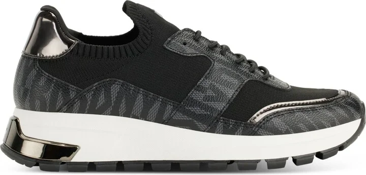 Dkny Women's Maida Lace-Up Low-Top Running Sneakers - Black/ Dark Gunmetal - Image 10