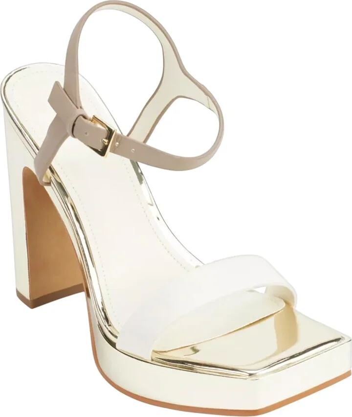 DKNY Women's Maiden Evening Ankle Strap Platform Dress Heel Heeled Sandal