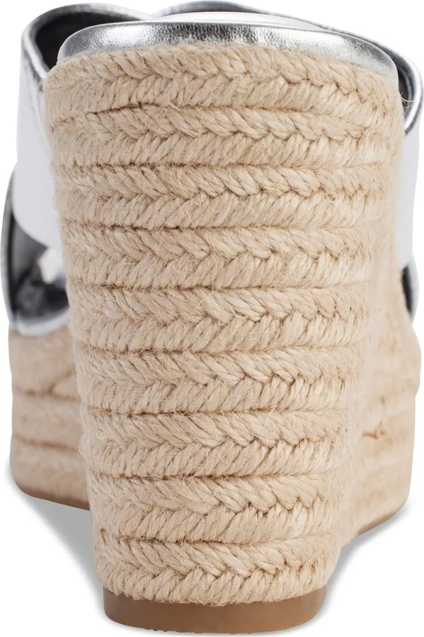 Dkny Women's Maryn Crossband Espadrille Platform Wedge Sandals - Image 7