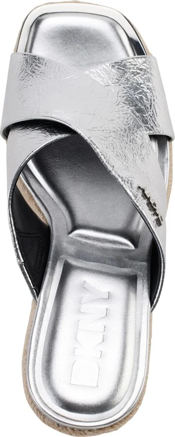 Dkny Women's Maryn Crossband Espadrille Platform Wedge Sandals - Image 8
