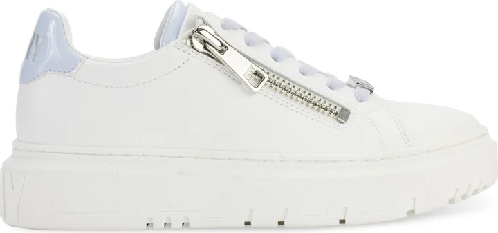Dkny Women's Matti Lace-Up Zip Sneakers - Bright White/ Lavender - Image 2