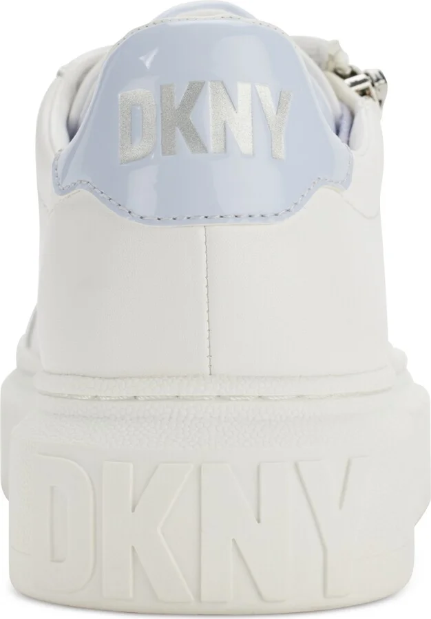 Dkny Women's Matti Lace-Up Zip Sneakers - Bright White/ Lavender - Image 3