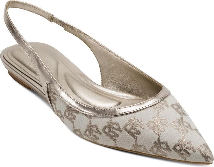 DKNY Women's Millbury Slingback Pointed Toe Ballet Flat Pump