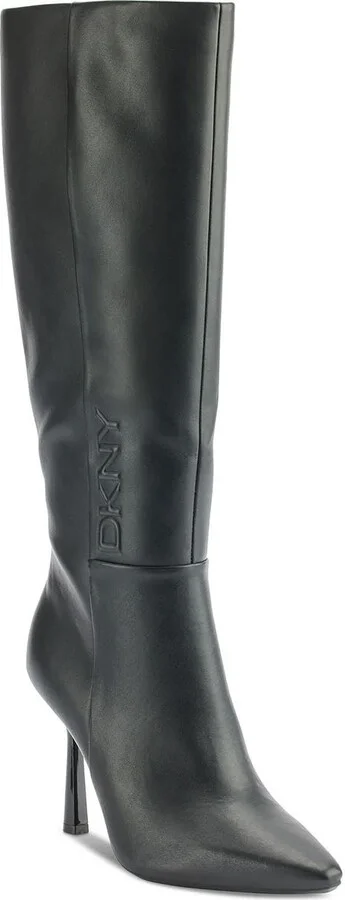 DKNY Women's Nixie Evening Knee High Boot with Heel Sneaker