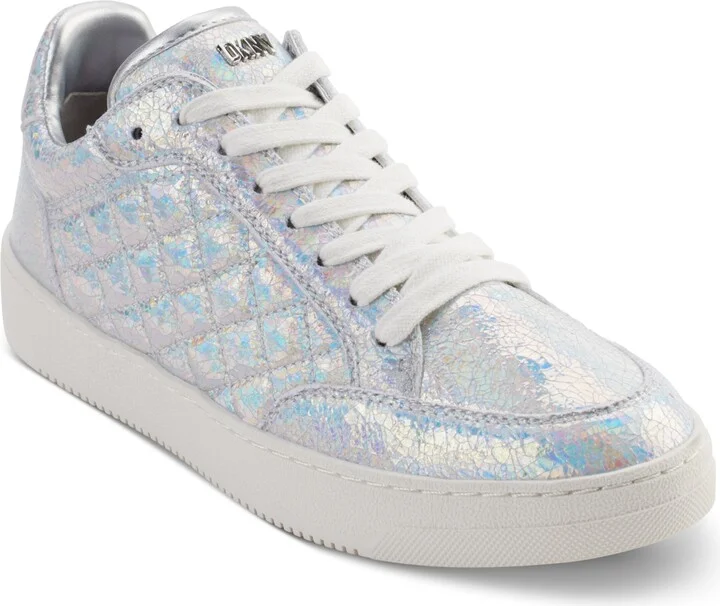 Dkny Women's Oriel Quilted Lace-Up Low-Top Sneakers