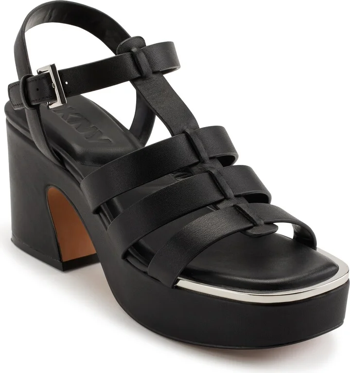 DKNY Women's Platform Dress Sandal Heeled