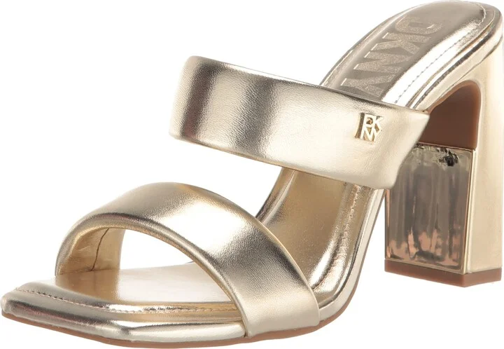 DKNY Women's Renni Metallic Heel Flat Sandal