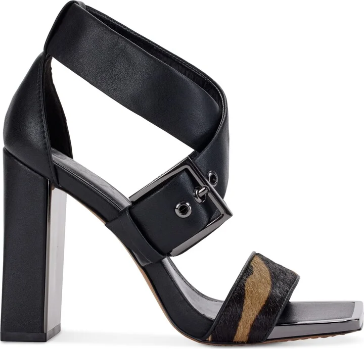 Dkny Women's Revelyn Crisscross Ankle-Strap Dress Sandals - Black/ Latte - Image 2