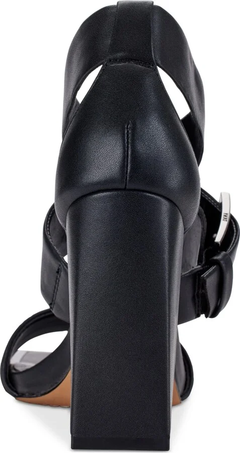 Dkny Women's Revelyn Crisscross Ankle-Strap Dress Sandals - Black/ Latte - Image 3