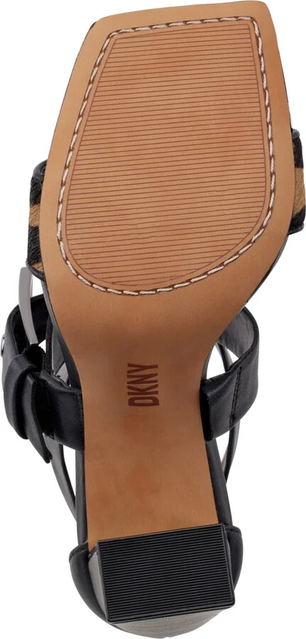 Dkny Women's Revelyn Crisscross Ankle-Strap Dress Sandals - Black/ Latte - Image 5