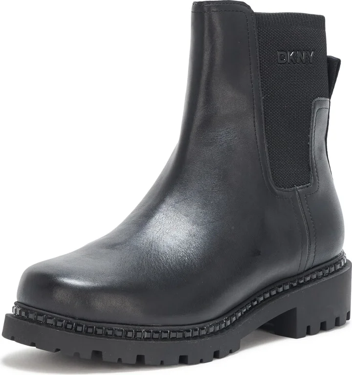 DKNY Women's Roxanne Slip On Chelsea Boot with Studs