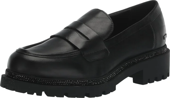 DKNY Women's Rudy Evening Platform Loafer with Stud Details