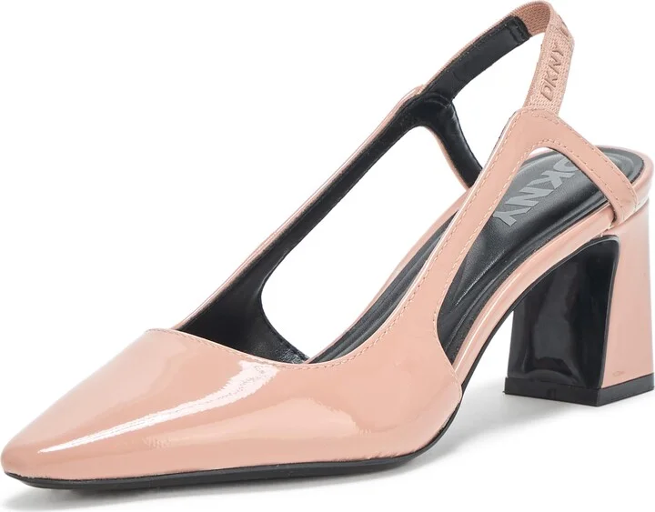 DKNY Women's Sohana Closed Toe Slingback Block Heel Pump