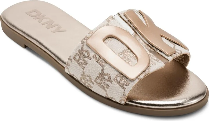 DKNY Women's Waltz Flat Sandal Slide Ballet
