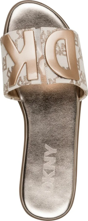 Dkny Women's Waltz Slip-On Flat Sandals - Black, Nickel - Image 8