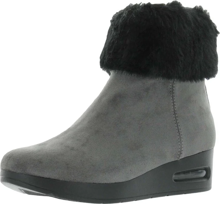 Steel/Black Suede Abri