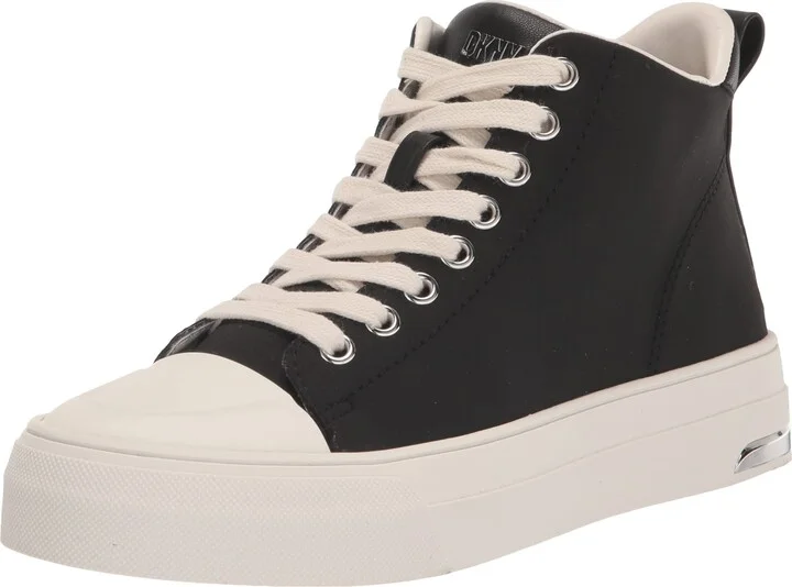 DKNY Women's Yaser-Lace Up Mid Sneaker