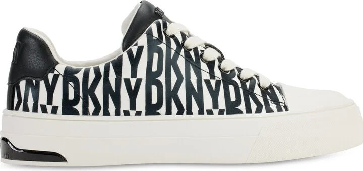 Dkny Women's York Lace-Up Low-Top Sneakers - Black/ Eggnog - Image 2