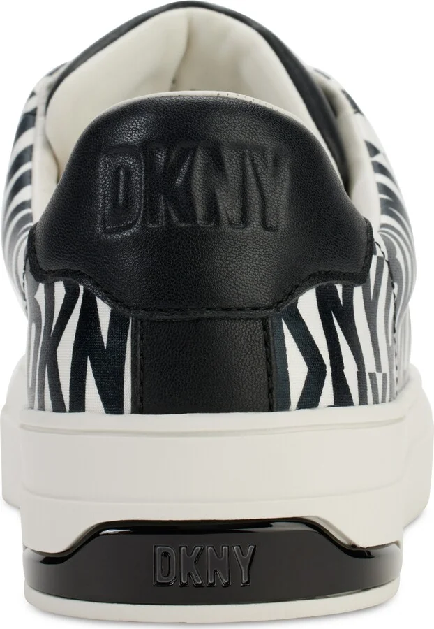 Dkny Women's York Lace-Up Low-Top Sneakers - Black/ Eggnog - Image 3