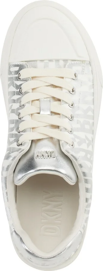 Dkny Women's York Lace-Up Low-Top Sneakers - Black/ Eggnog - Image 8