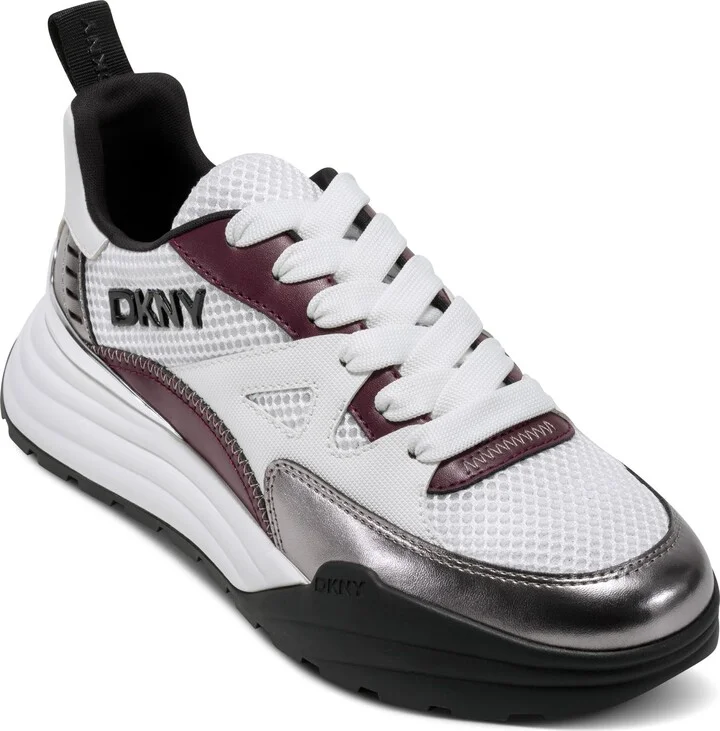 DKNY Women's Zanira Lace Up Sneaker with Chunky Platform