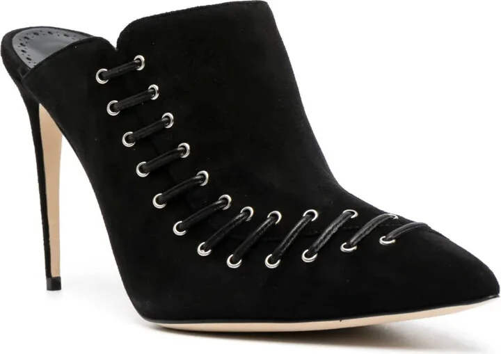 Dobre 105mm suede mules - Image 2