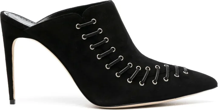 Dobre 105mm suede mules