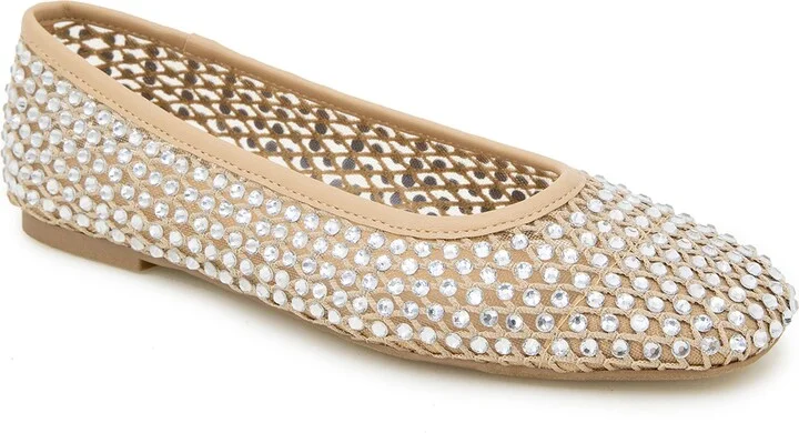 Dobsi Rhinestone Embellished Flat