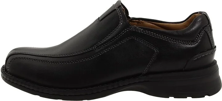 Dockers Agent Bike Toe Slip On Men's Shoes Black Tumbled Leather : 8 E - Wide - Image 6