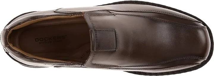 Dockers Agent Bike Toe Slip On Men's Shoes Dark Tan : 7 D - Medium, Leather - Image 3