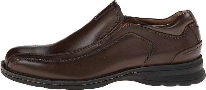 Dockers Agent Bike Toe Slip On Men's Shoes Dark Tan : 7 D - Medium, Leather - Image 7