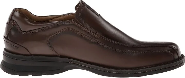 Dockers Agent Bike Toe Slip On Men's Shoes Dark Tan : 7 D - Medium, Leather - Image 8