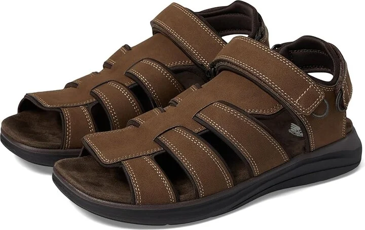 Dockers Banbury Men's Sandals Dark Tan : 10 D - Medium, Leather