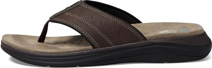 Dockers Banks Men's Sandals Dark Brown/Black : 12 D - Medium, Leather - Image 5