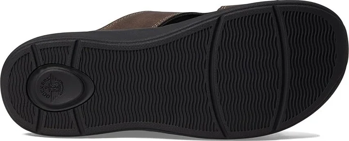 Dockers Barlin Men's Sandals Dark Brown/Black : 9 E - Wide, Leather - Image 3